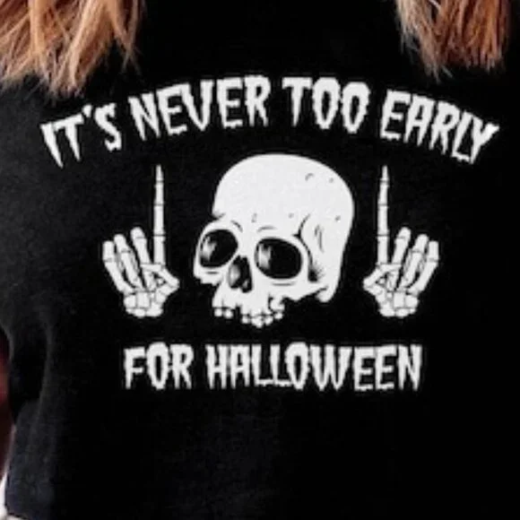 It's Never Too Early For Halloween T-shirt - Picture 2 of 3